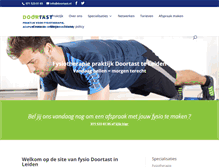 Tablet Screenshot of doortastfysiotherapieleiden.nl